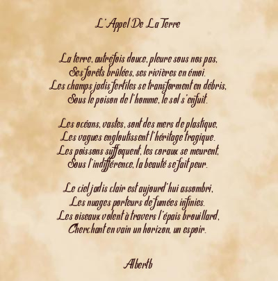 Le poème en image: L’appel De La Terre