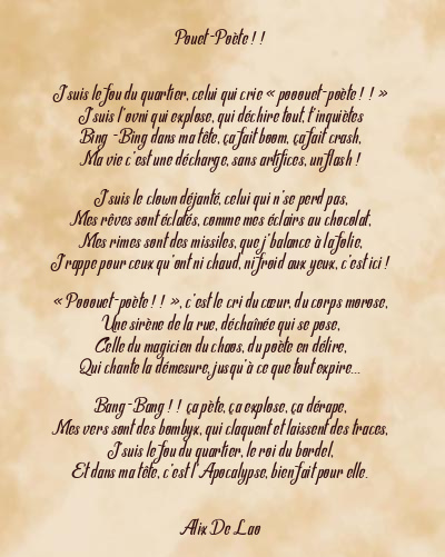 Le poème en image: Pouet-Poète ! !
