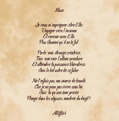 Le poème en image: Muse
