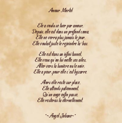 Le poème en image: Amour Mortel