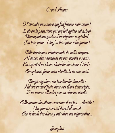 Le poème en image: Grand Amour