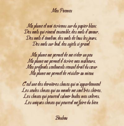 Le poème en image: Mes Poemes
