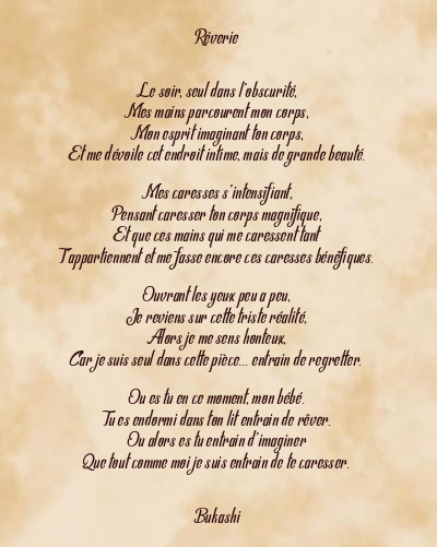 Le poème en image: Réverie
