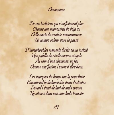 Le poème en image: Connexions