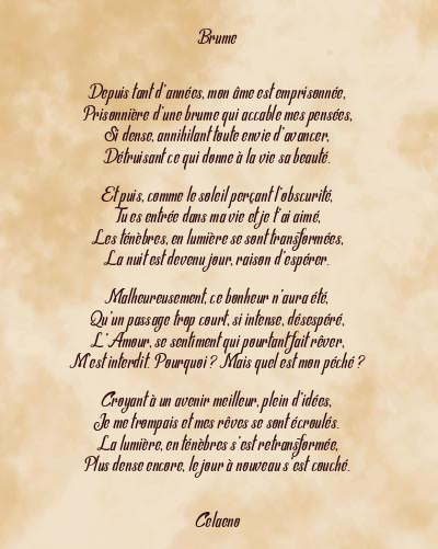 Le poème en image: Brume