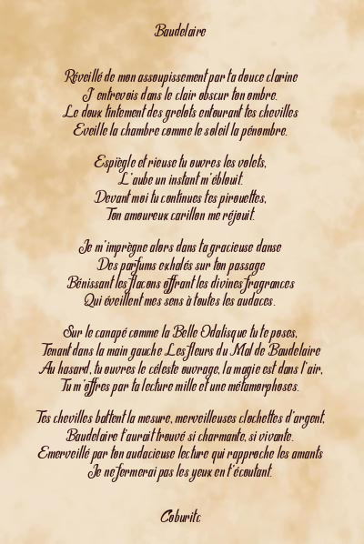 Le poème en image: Baudelaire