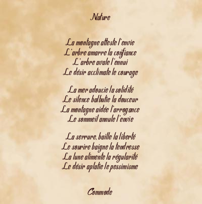 Le poème en image: Nature