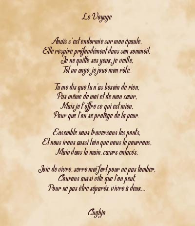 Le poème en image: Le Voyage
