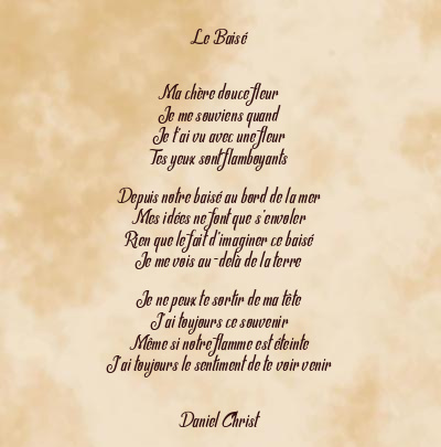 Le poème en image: Le Baisé