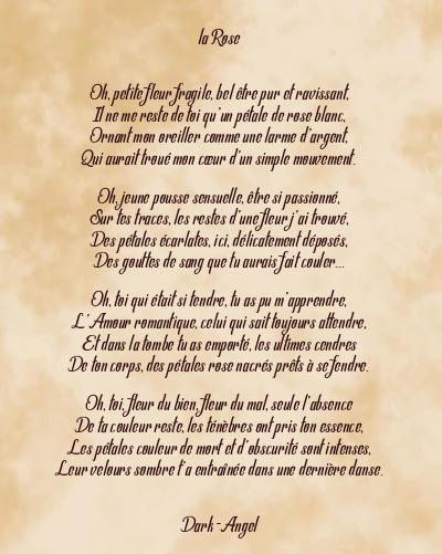 Le poème en image: La Rose