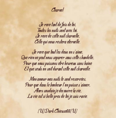 Le poème en image: Charnel