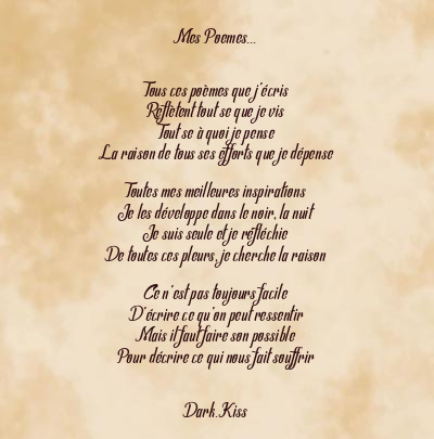Le poème en image: Mes Poemes…