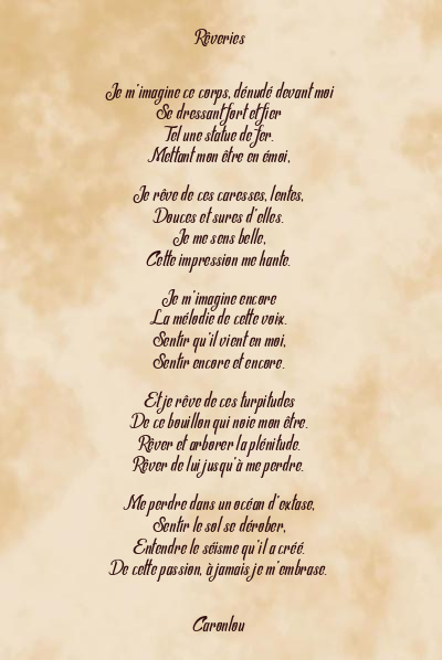 Le poème en image: Rêveries