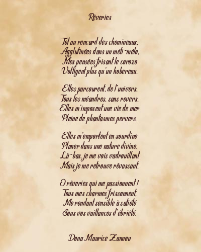 Le poème en image: Rêveries