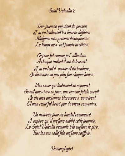 Le poème en image: Saint Valentin 2
