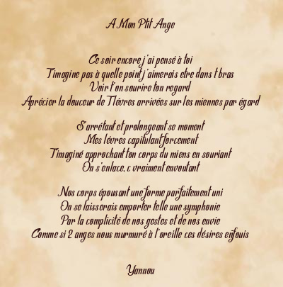 Le poème en image: A Mon Ptit Ange