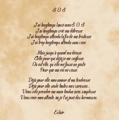 Le poème en image: S. O. S