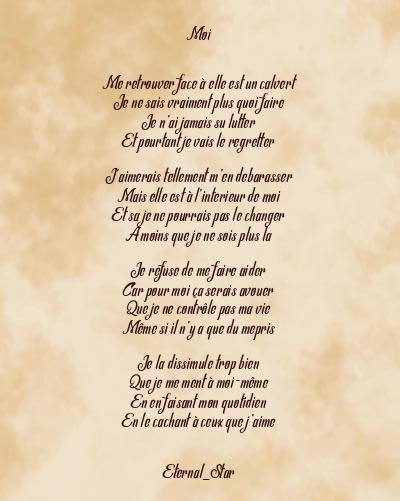 Le poème en image: Moi