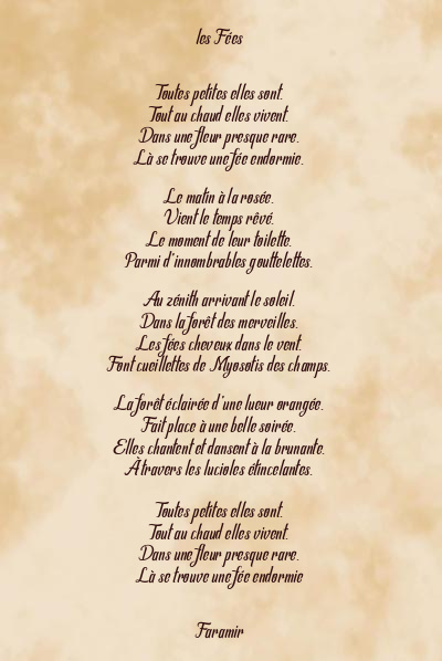 Le poème en image: Les Fées