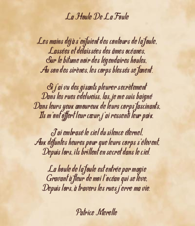 Le poème en image: La Houle De La Foule