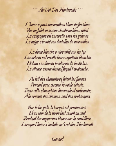 Le poème en image: Au Val Des Hurlevents