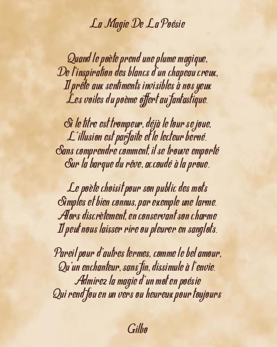 Le poème en image: La Magie De La Poésie