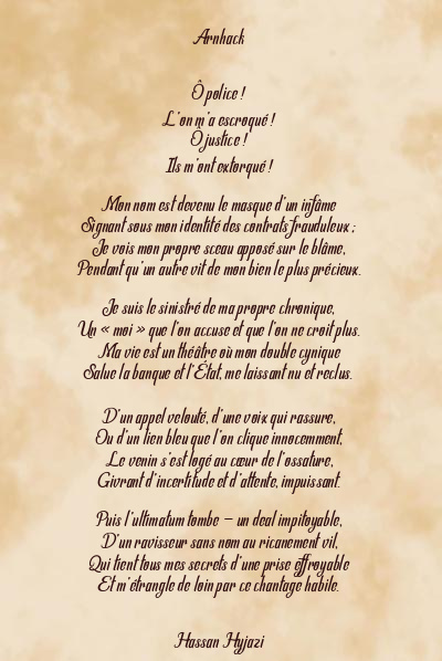 Le poème en image: Arnhack