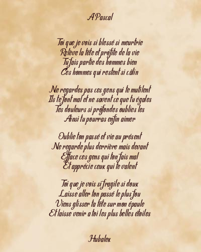 Le poème en image: A Pascal