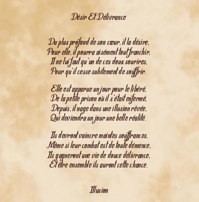 Le poème en image: Désir Et Délivrance