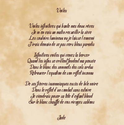 Le poème en image: Voiles