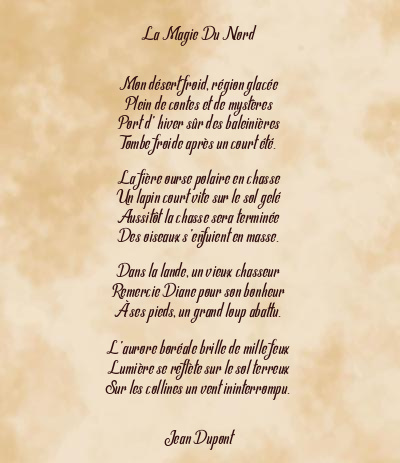 Le poème en image: La Magie Du Nord