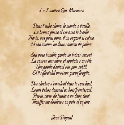 Le poème en image: La Lumière Qui Murmure