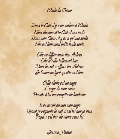 Le poème en image: Etoile Du Coeur