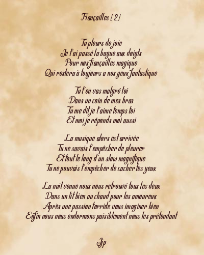 Le poème en image: Fiançailles (2)