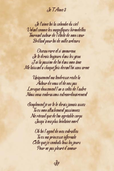 Le poème en image: Je T’aime 3