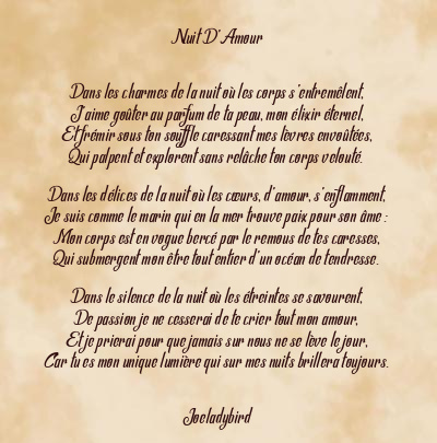 Le poème en image: Nuit D’amour