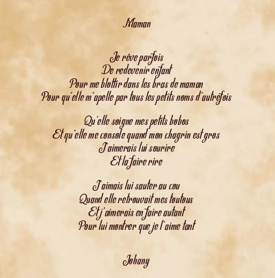 Le poème en image: Maman