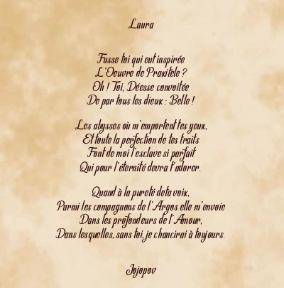 Le poème en image: Laura