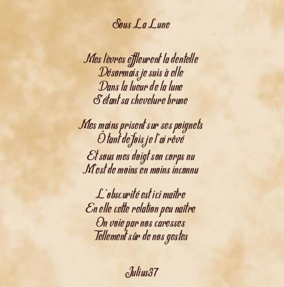 Le poème en image: Sous La Lune