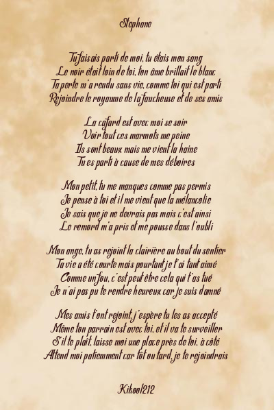 Le poème en image: Stephane