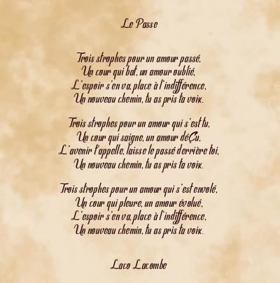 Le poème en image: Le Passe