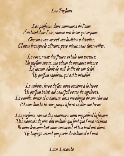 Le poème en image: Les Parfums