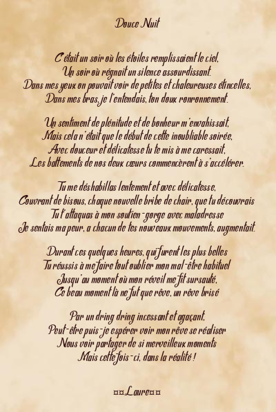 Le poème en image: Douce Nuit