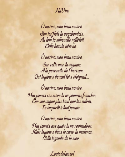 Le poème en image: Navire