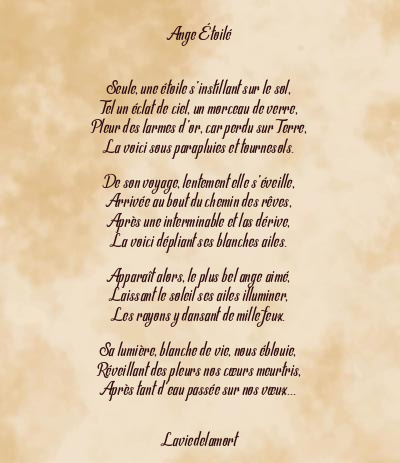Le poème en image: Ange Étoilé