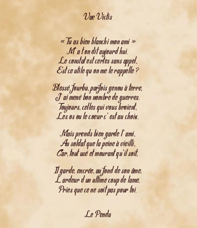 Le poème en image: Vae Victis