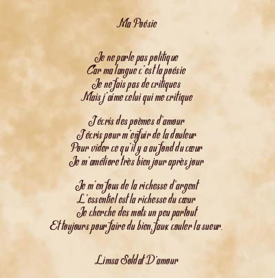 Le poème en image: Ma Poésie