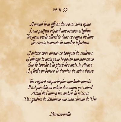 Le poème en image: 22-11-22