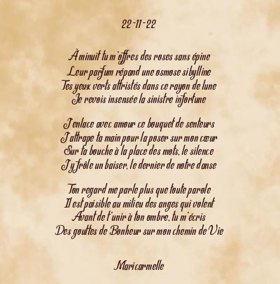 Le poème en image: 22-11-22