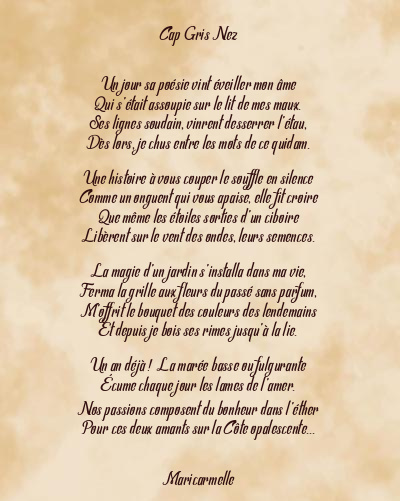 Le poème en image: Cap Gris Nez